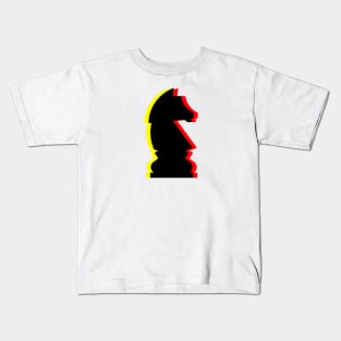 Trippy Knight Piece (Yellow and Red) Kids T-Shirt